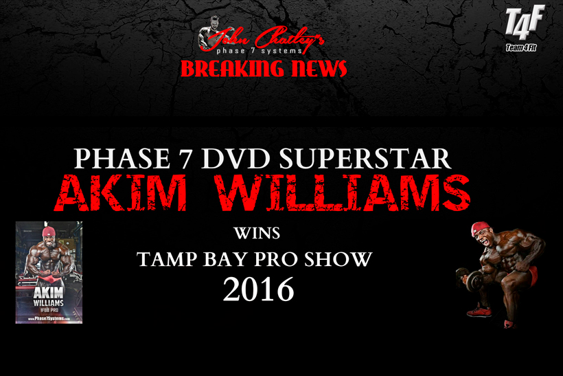 PHASE 7 DVD STAR AKIM WILLIAMS wins the Tampa Bay Pro Show 2016